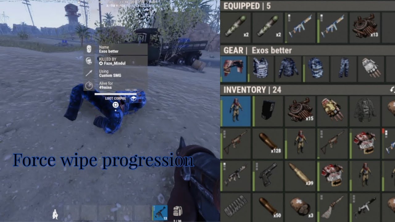 Our Force wipe progression Rust Console Edition YouTube