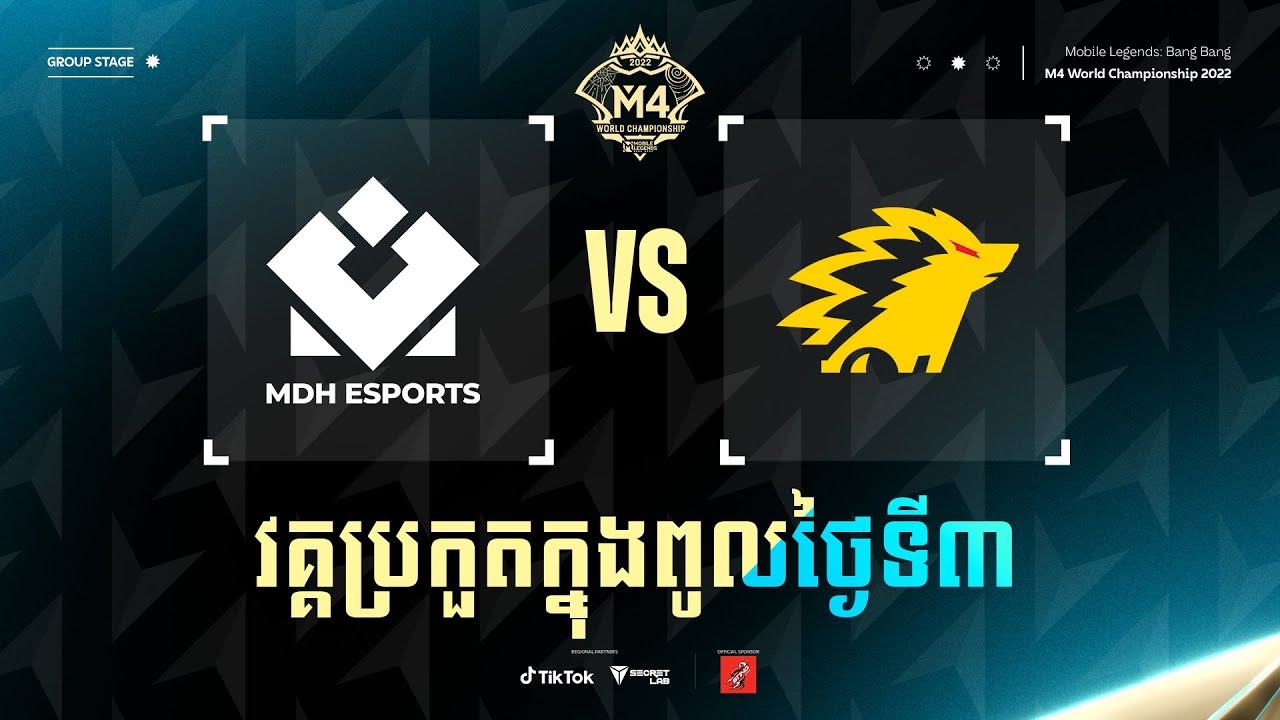 [KH] M4 Group Stage Day 3 | MDH vs ONIC - YouTube