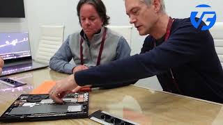 Lenovo ThinkPad T series repairability demo at MWC 2024