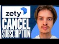 How to cancel zety subscription 2024