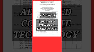 Advanced Concrete Technology(CN25201) #cn25201 #concretetechnology #civil #pg #regulation2025 #r2025