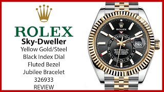 ▶ Rolex Sky-Dweller 336238 Yellow Gold/Steel Black Dial Jubilee 326238 - REVIEW