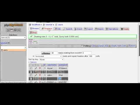 updating database tables (php tutorial in bangla)