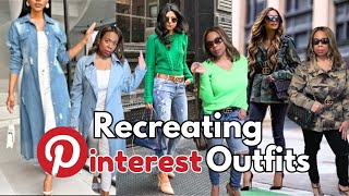 RECREATING PINTEREST OUTFITS | Spring Trends | Fashion Over 40