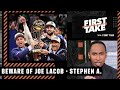 Stephen A. says BEWARE of Warriors team owner Joe Lacob: He 'wants Jerry Buss numbers!' | First Take