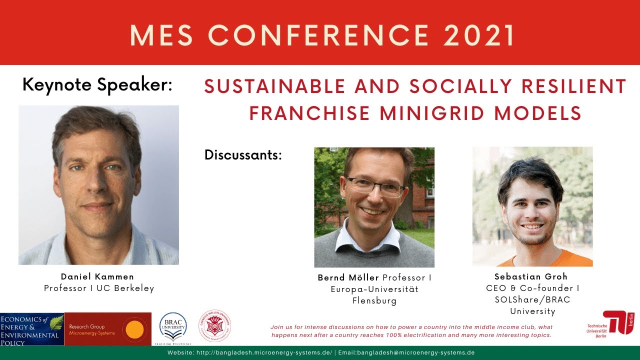 Sustainable and Socially Resilient Franchise Minigrid Models | 2021 MES Conference