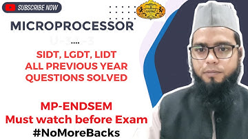 Microprocessor PYQs | Full ENDSEM Preparation | SE CS | SPPU