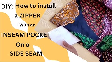 How to attach a side Zip and an inseam pocket on the same seam /side
