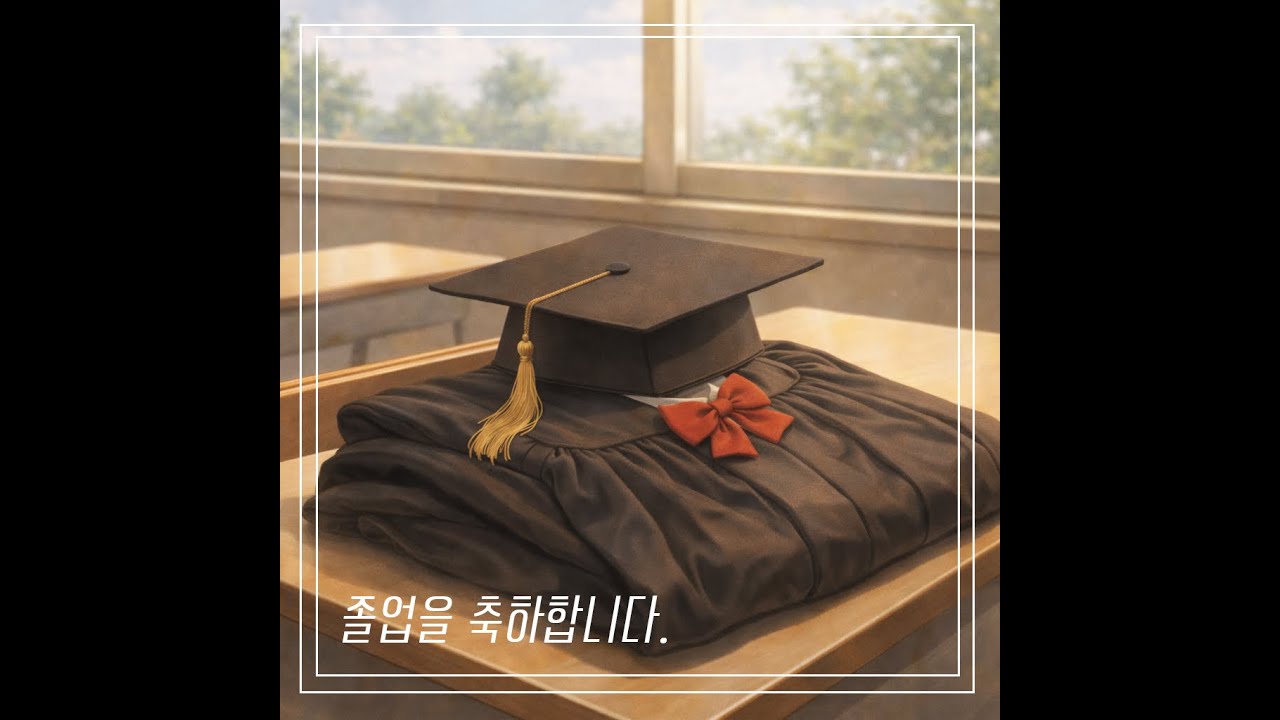 화제의 눈물 펑펑 졸업식, 자체 제작 졸업 축하 영상~👨‍🎓