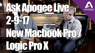 Ask Apogee Live 2 9 17 New Macbook Pro Logic Pro X Connectivity