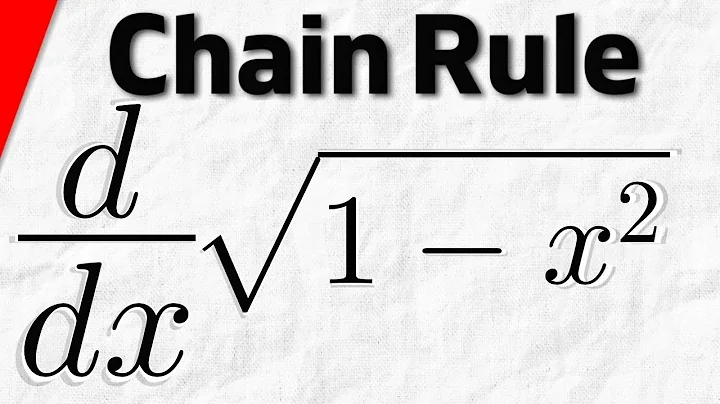 Derivative of sqrt(1-x^2) with Chain Rule | Calculus 1 Exercises