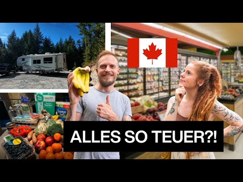 Leben im amerikanischen Wohnwagen- 30 km bis zur Stadt- Wocheneinkauf in Kanada