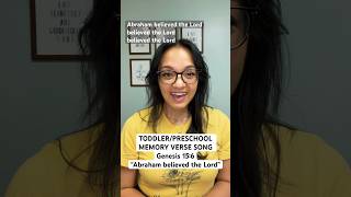 GENESIS 15:6 TODDLER MEMORY VERSE SONG #preschoolministry #bibleverse