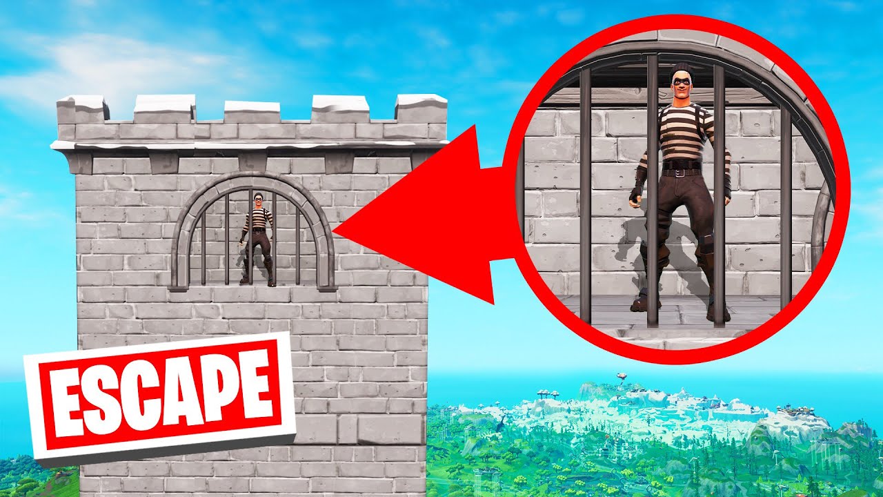 ESCAPE From The TALLEST PRISON TOWER! (Fortnite)