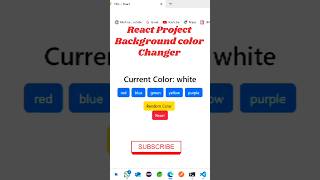 Background color changer | React Project | Beginners | coding | Frontend | fullstack | technologies
