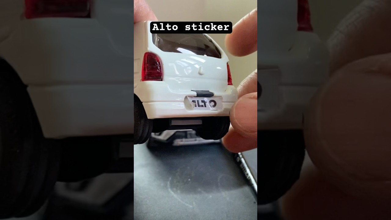 Maruti alto sticker looking cool !!! 