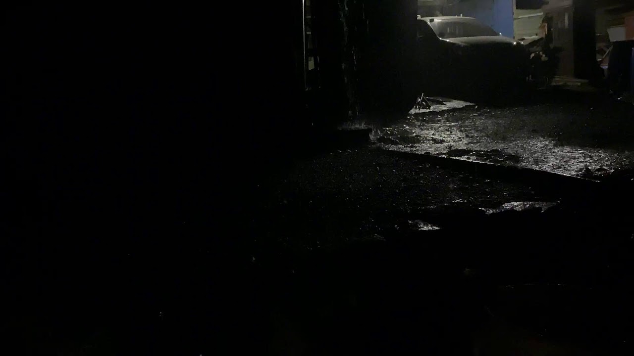 Rainy Night on City Street with Streetlights | Sleep White Noise 11 Hours