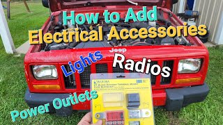 Jeep Cherokee XJ Cheap Easy way to add Electrical Accessories to your Jeep #jeepxj