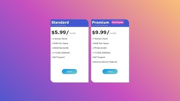 How to Create Pricing Table Using HTML and CSS | HTML CSS