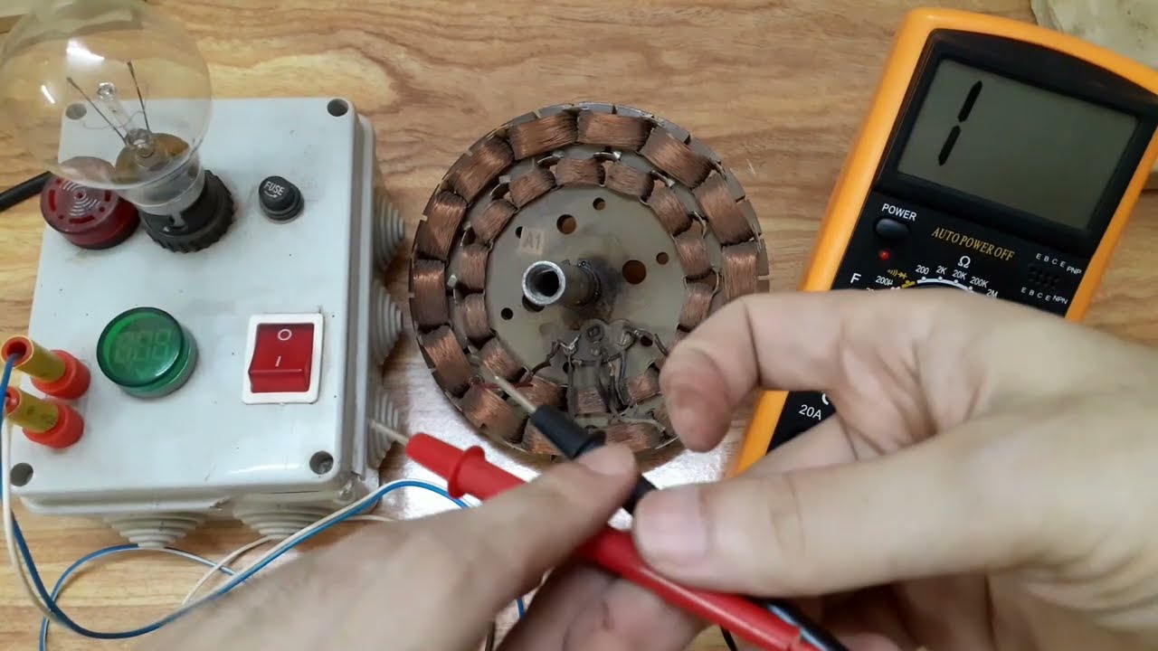 ازاي اكتشف ان ملفات المروحة السقفية محروقة بالاختبارات