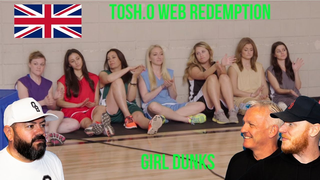 Tosh.O Web Redemption - Girl Dunks REACTION!! | OFFICE BLOKES REACT!!