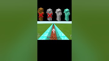 Minecraft all armor vs magma block #minecraft #shorts #viral