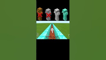 Minecraft all armor vs magma block #minecraft #shorts #viral