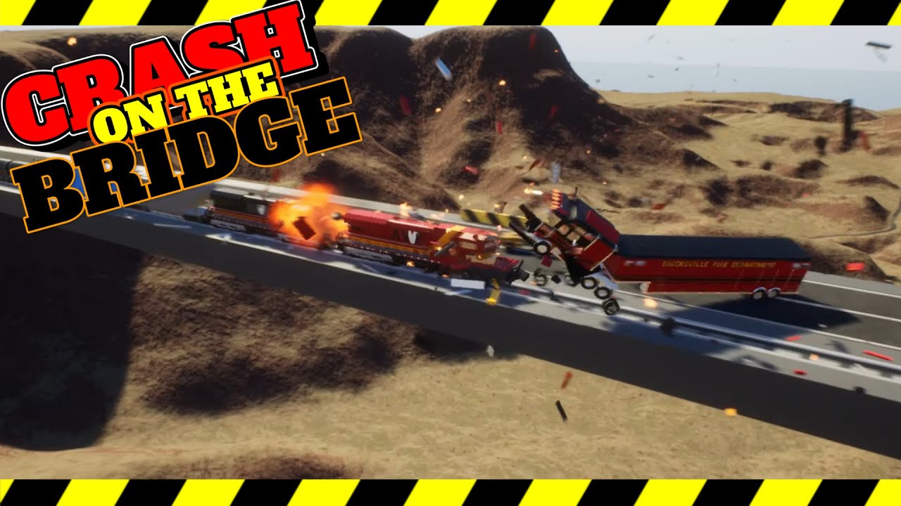 CRASH ON THE BRIDGE | Brick Rigs - YouTube