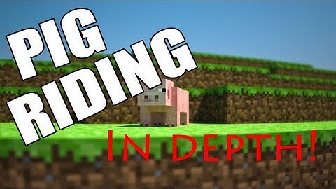 Minecraft 1.4.2 : How to Ride a Pig with Carrot on a Stick (In Depth)
