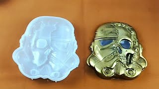 Battle-Ready Art Starship Troopers Skull Relief Decoration Resin Mold Craft Your Galactic Tribute