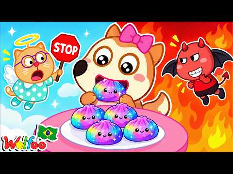 WOLFOO SUFFERING FROM CONSTIPATION?! Learn How to Eat Fruits and Vegetables: Healthy Habits | Wol...
