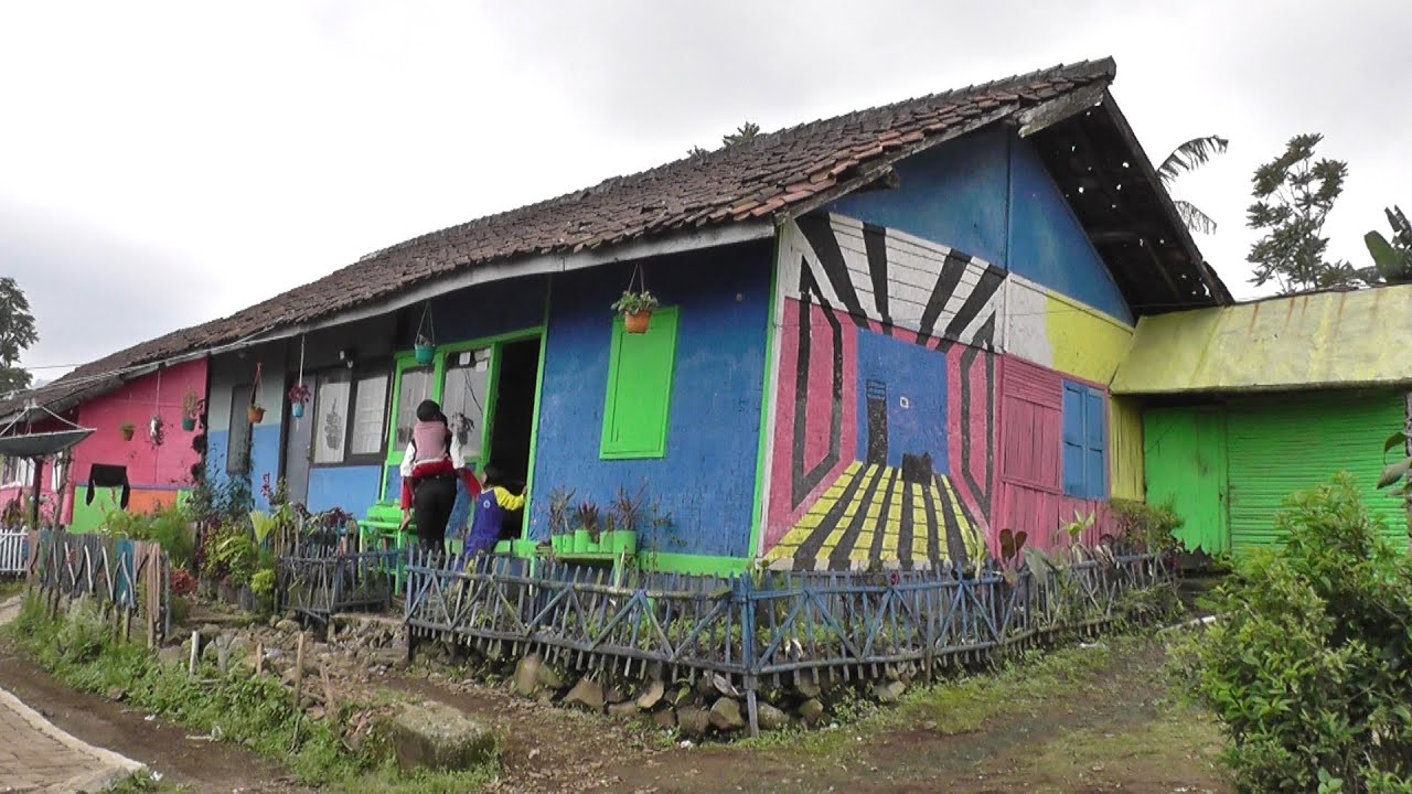 INDONESIA colorful kampung Terbang (Java) YouTube