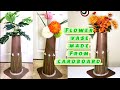 #DIY Big size Flower vase/Stand Made from Cardboard paper