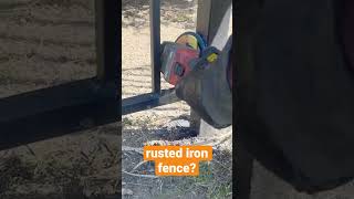 iron fence repair Allen | repair rusted fence sections shorts fencepainting ironfence