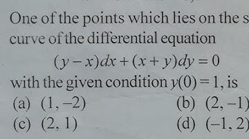 IIT JAM 2016 question based on ordinary differential equation ||Question on initial value problem