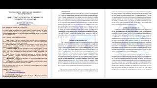 Work Sample Gbus 863 Case Study Assignment Recruitment And Selection At Google