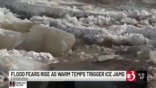 Thaw triggers ice jams, flood concerns in Vermont, New York
