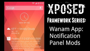 Xposed Framework Series: Wanam - Notification Panel Mods