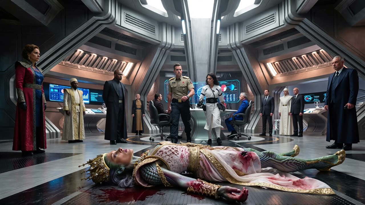 No One Would Stand Beside the Injured Alien Princess Until a Human Chose Her Side| A Short Sci