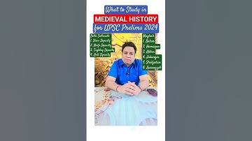 Medieval History selected Topics for Prelims 2024 #upsc #byomkeshmeher #ias #byomsir #prelims2024