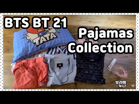 BTS BT21 Pajamas Collection ; TATA & COOKY