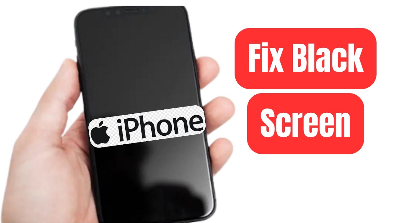 How To Fix iPhone Black Screen But Still Works - EASY - YouTube