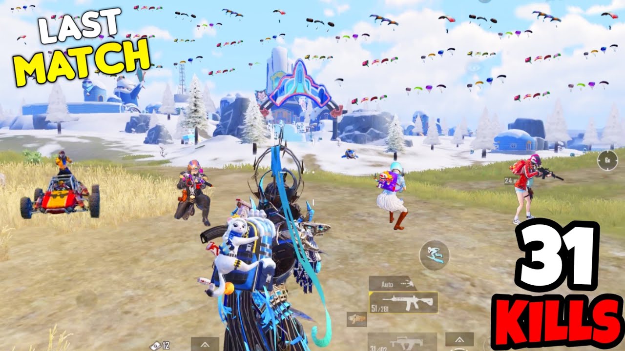 Last Match of This *WINTER* Mode in BGMI • (31 KILLS) • BGMI Gameplay 