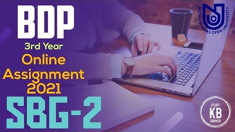 NSOU BDP 3rd Year SBG-2 Assignment 2021 || Live || NSOU SBG-2 MCQ Question/Answer