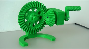 Fully Functional 3D-Printed Bevel Gear Drive Model