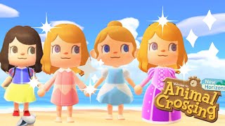 Making Disney Princess Dresses | Animal Crossing New Horizons