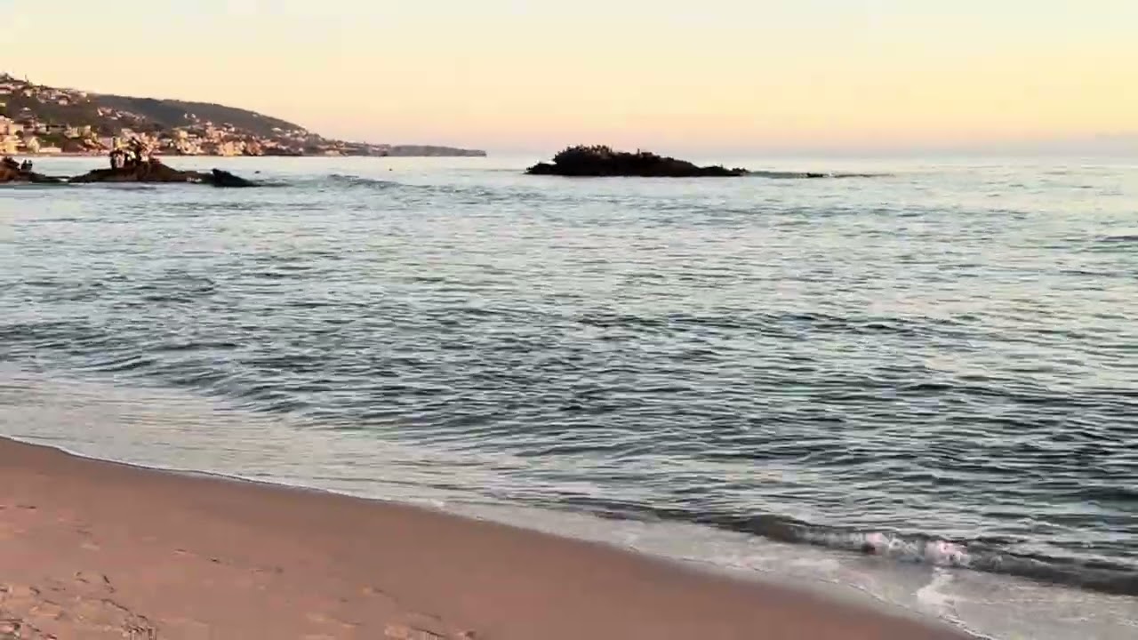 Relaxing Ocean Sunset 🌅 Golden Hour-Waves for Stress Relief (6 Minutes)