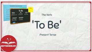 Introduction to the Verb 'To Be' | ESL Lessons | EasyTeaching