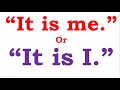 Object and Subjective Case of 'Me' & 'I'
