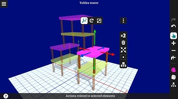 3D Designer Detailed Tutorial - 3D Modeling Android - Create a Tables Tower